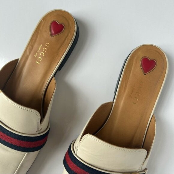 Gucci Peyton White GG Mules size 38 - Picture 10 of 12